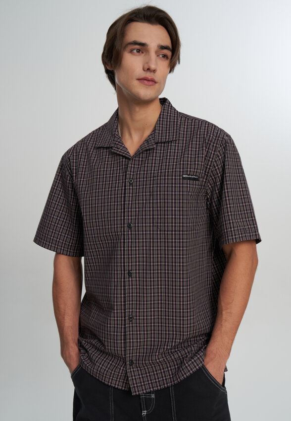 Рубашка с коротким рукавом мужская Quiksilver Mercury Double Zero, Красный