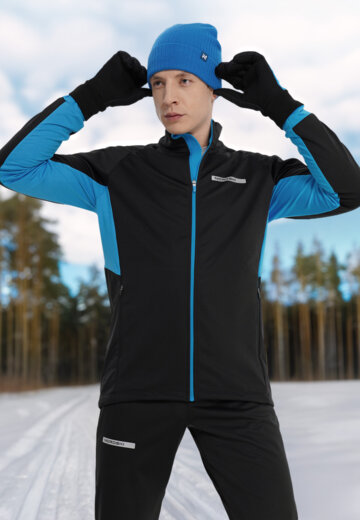 Куртка для беговых лыж мужская Nordski Core, Черный