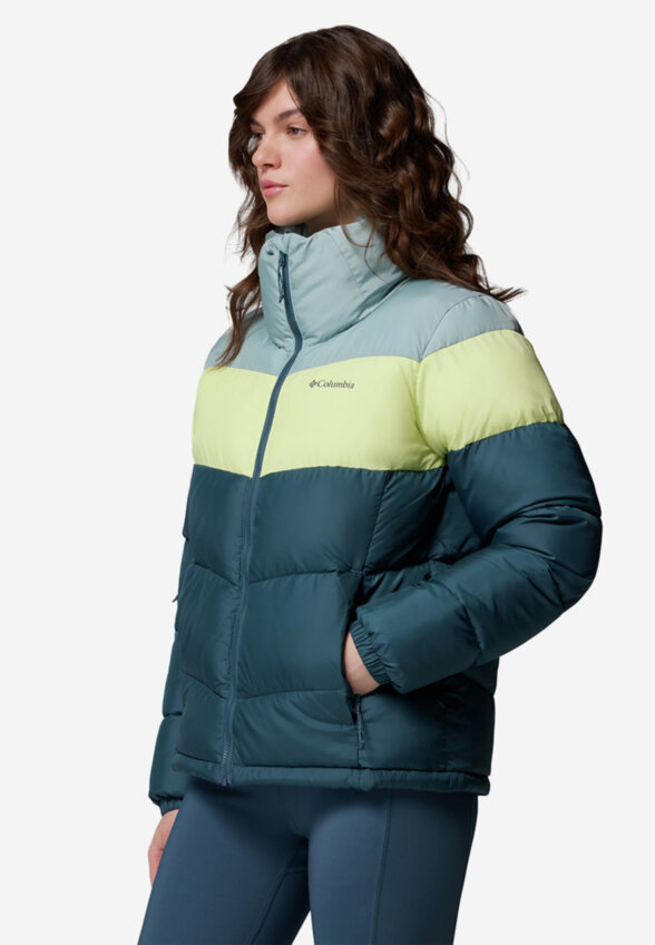 Куртка утепленная женская Columbia Puffect II Colorblock Jacket, Голубой