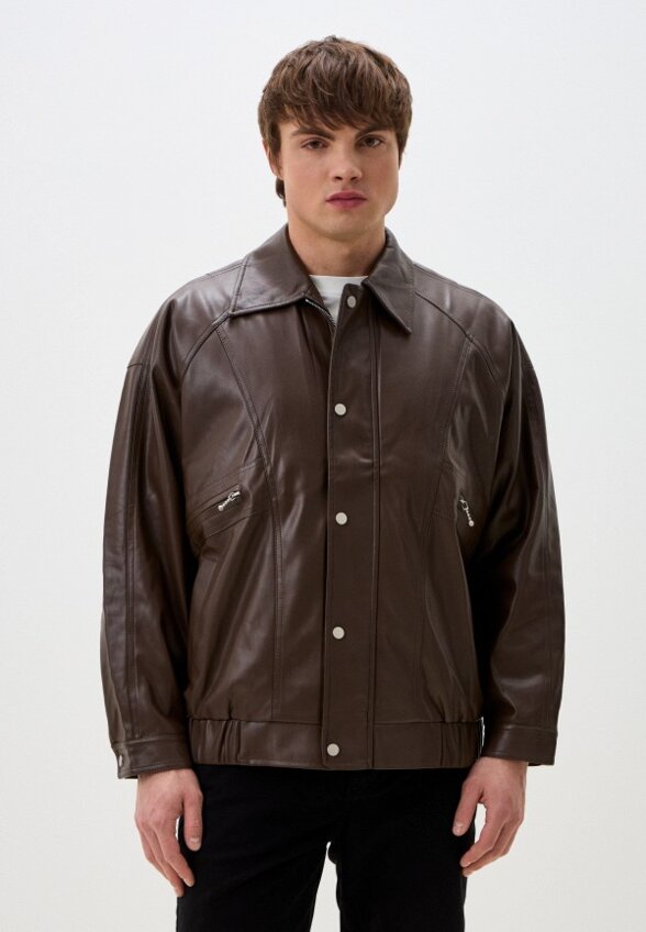 Куртка кожаная утепленная Rushbay