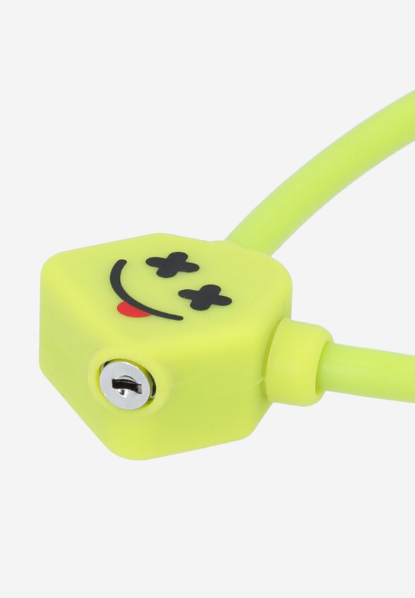 Замок велосипедный с ключами детский Cyclotech CLK-2, Зеленый