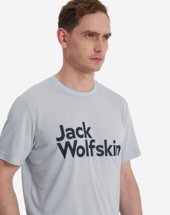 Футболка мужская Jack Wolfskin Brand, Синий женщинам