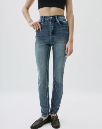 Утепленные джинсы Skinny fit женщинам