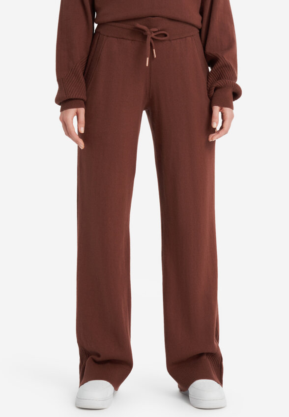 Брюки с кашемиром женские Sensana, Коричневый