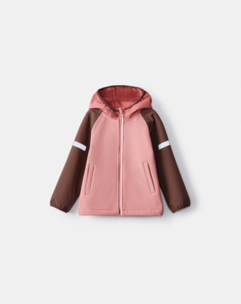 Ветровка Softshell на флисе для девочек детям