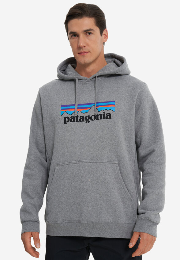 Худи мужское Patagonia Logo Uprisal, Серый