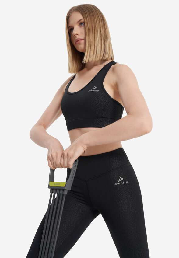 Топ бра спортивный Demix ActiveMove Gym Gfx, Черный
