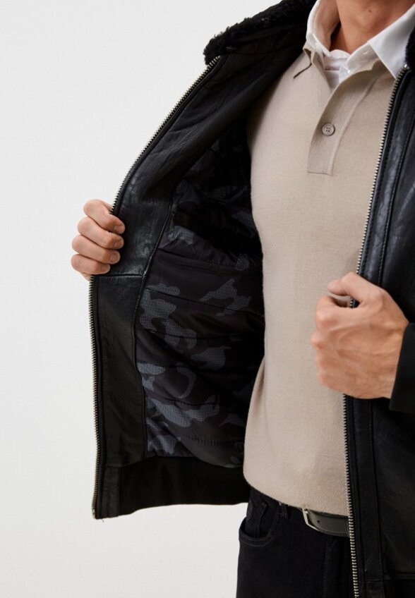 Куртка кожаная Urban Fashion for Men