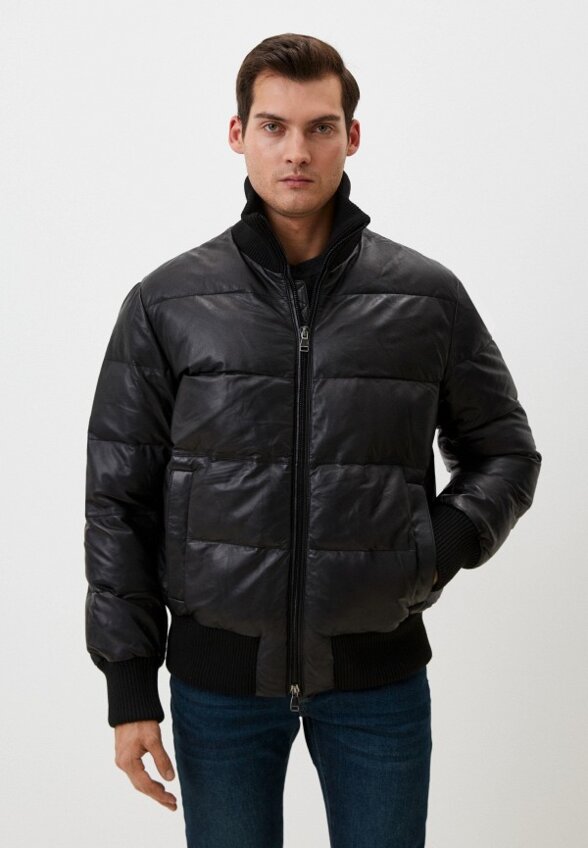 Куртка кожаная утепленная Al Franco