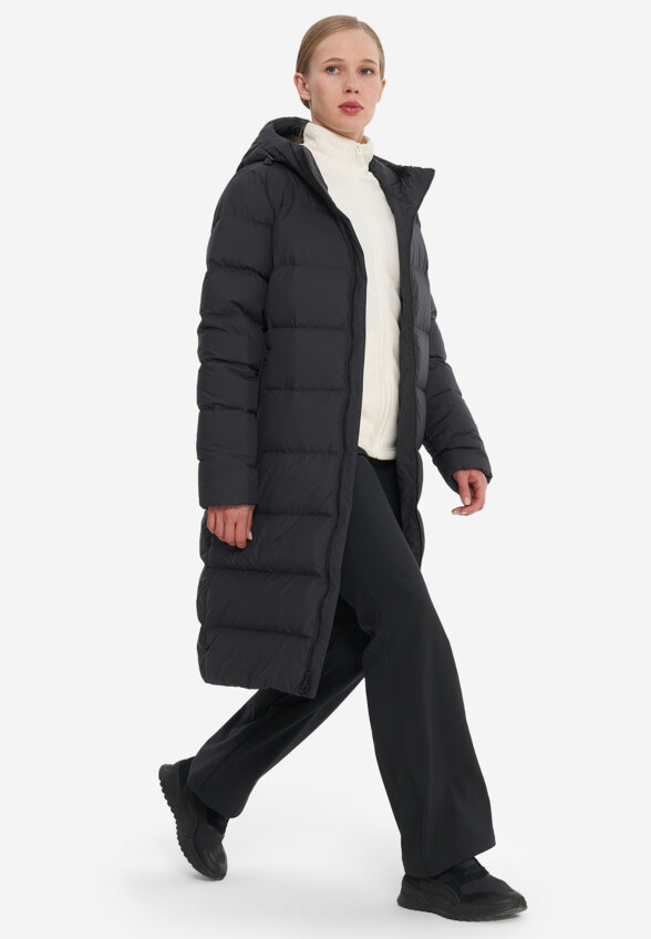 Пальто пуховое женское Jack Wolfskin Frozen Palace, Серый