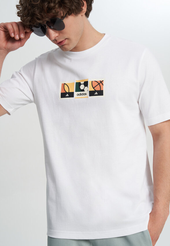 Футболка мужская adidas Mos Stamps, Белый