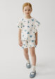 Комплект из футболки и шорт для девочек2  - превью