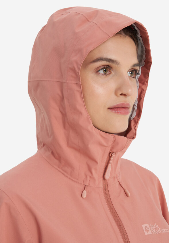 Куртка мембранная женская Jack Wolfskin Weiltal, Розовый