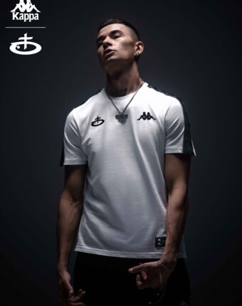 Футболка Kappa x OBLADAET, Белый женщинам