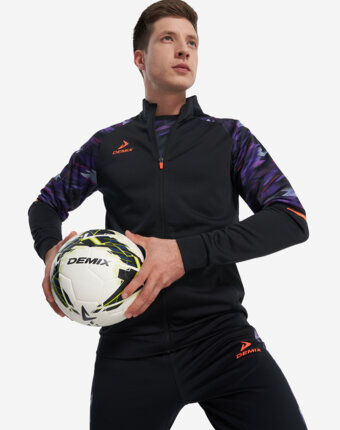 Джемпер футбольный мужской Demix Playmaker, Черный женщинам