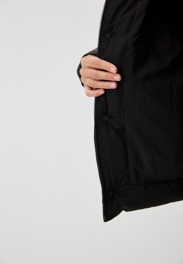 Куртка кожаная утепленная Снежная Королева