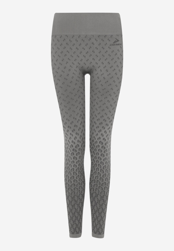 Легинсы женские Demix HighFlow Yoga Seamless Gfx, Серый