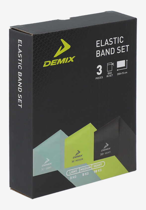 Набор эластичных лент Demix, 3 шт, Мультицвет