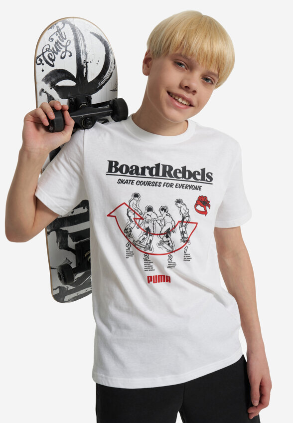 Футболка для мальчиков PUMA Mid90 S Graphic, Белый