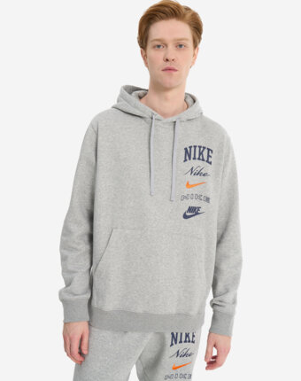 Худи мужское Nike Club, Серый женщинам