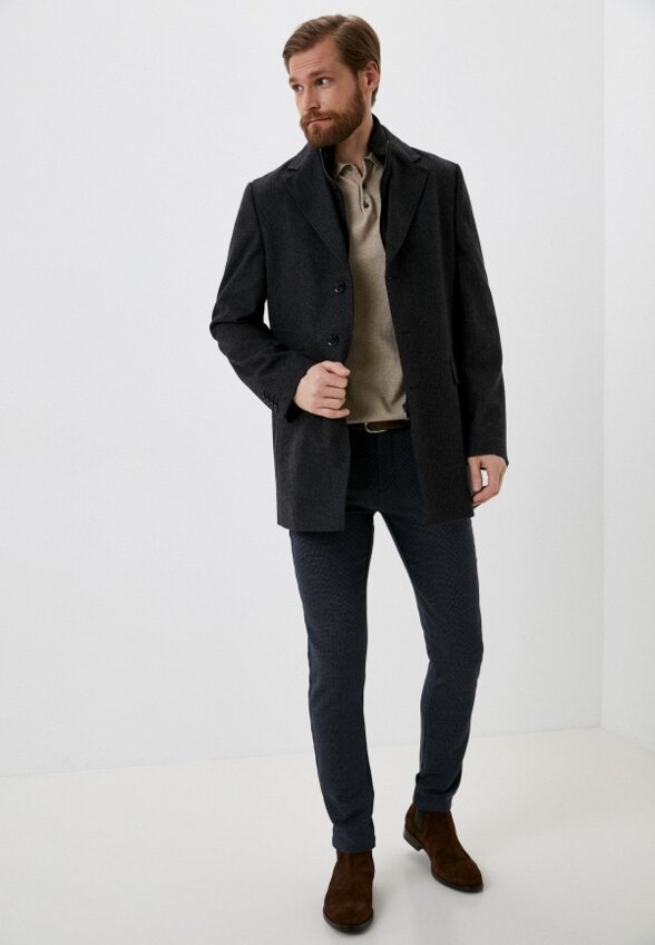 Пальто однобортное Al Franco