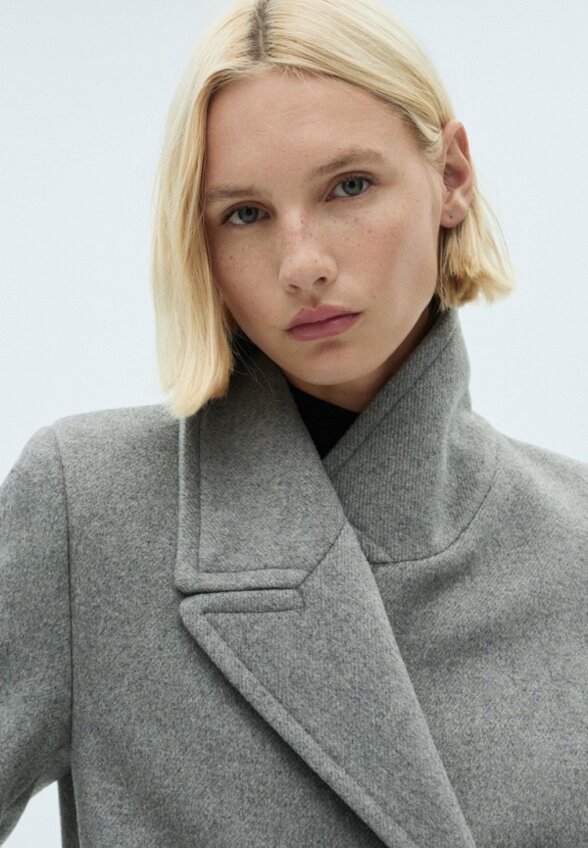 Пальто двубортное Mango