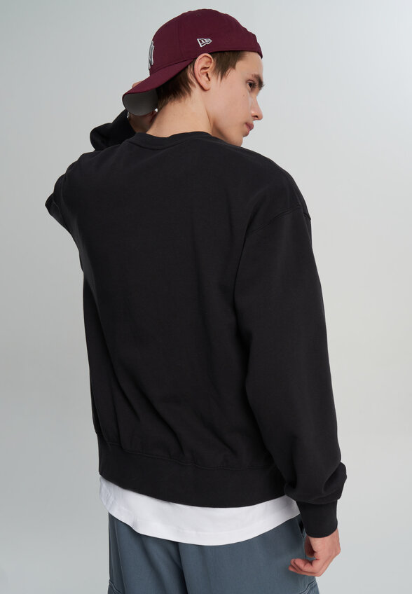 Свитшот мужской Vans Stretch Logo Crew, Черный