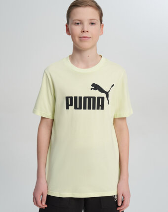 Футболка для мальчиков PUMA Ess No. 1 Logo, Зеленый женщинам
