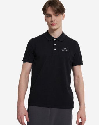 Поло мужское Kappa Polo d’Origini, Черный женщинам