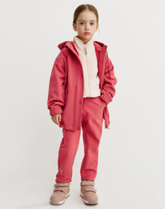 Ветровка Softshell на флисе для девочек детям
