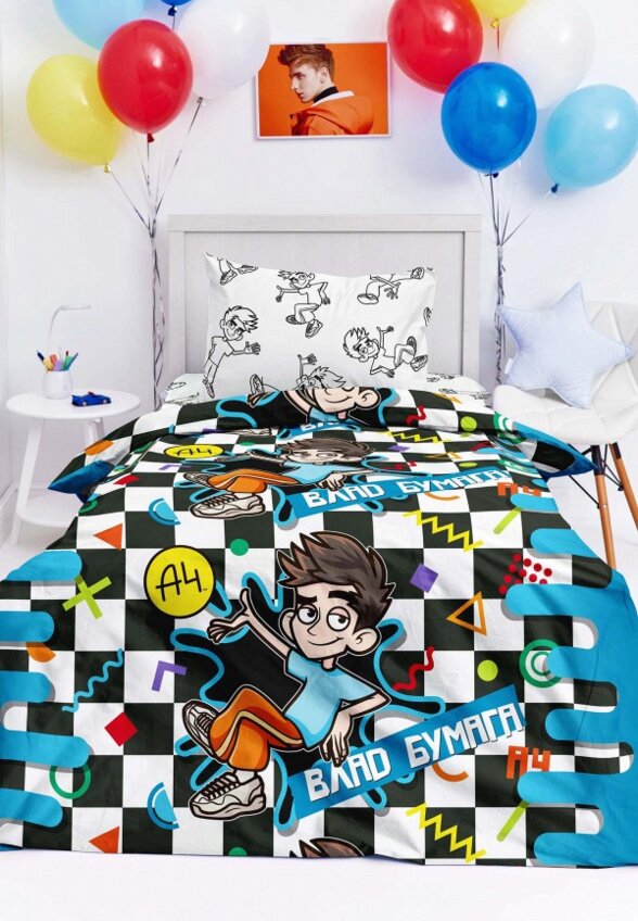 Постельное белье 1,5-спальное Непоседа