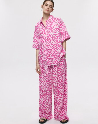 Рубашка оверсайз из 100% вискозы женщинам