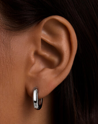 Серьги-конго из серебра MIE женщинам