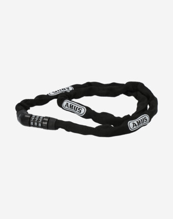 Замок велосипедный кодовый Abus 4804 C/110 BK Steel-O-Chain, Черный женщинам