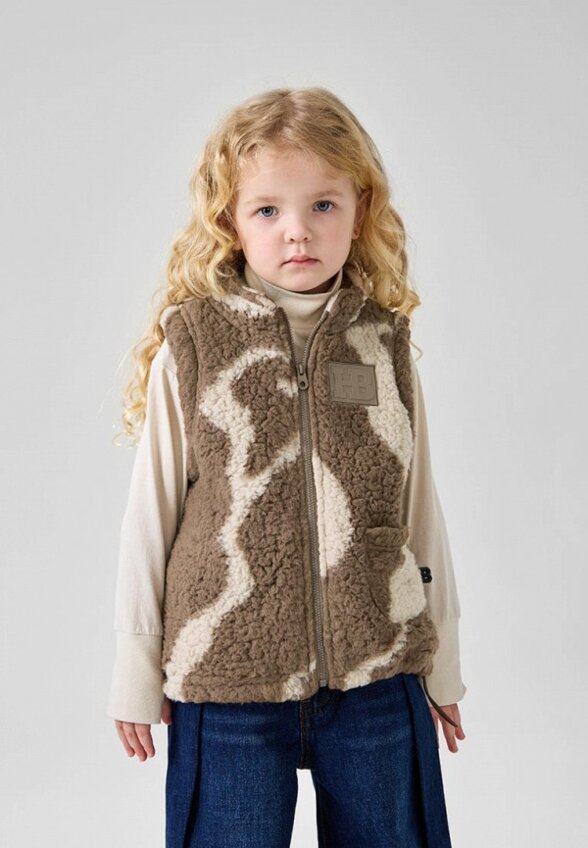 Жилет меховой Happy Baby