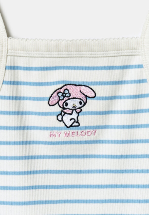 Топ с вышивкой Hello Kitty My Melody для девочек