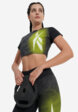 Футболка женская Reebok Lux Bold Cropped, Черный1  - превью