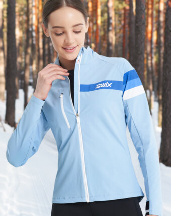 Куртка для беговых лыж женская Swix, Голубой женщинам