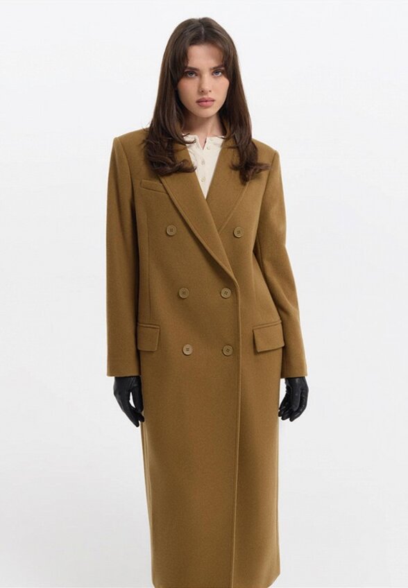 Пальто двубортное Love Republic