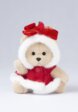 Медведь Lina TeddyTales, XS ,в плаще с бантоом, молочный, брелок, 15 см2  - превью