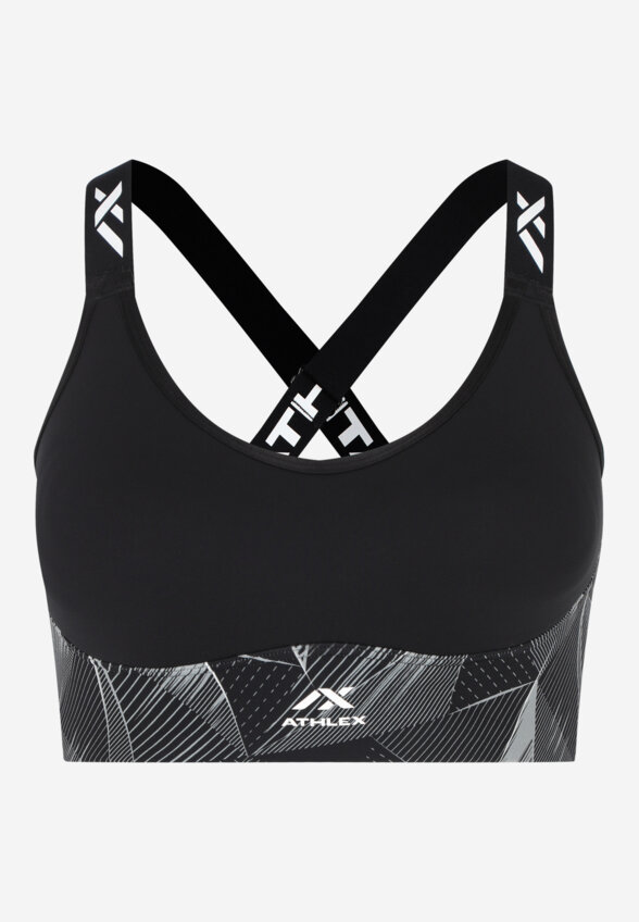 Топ бра спортивный Athlex, Черный