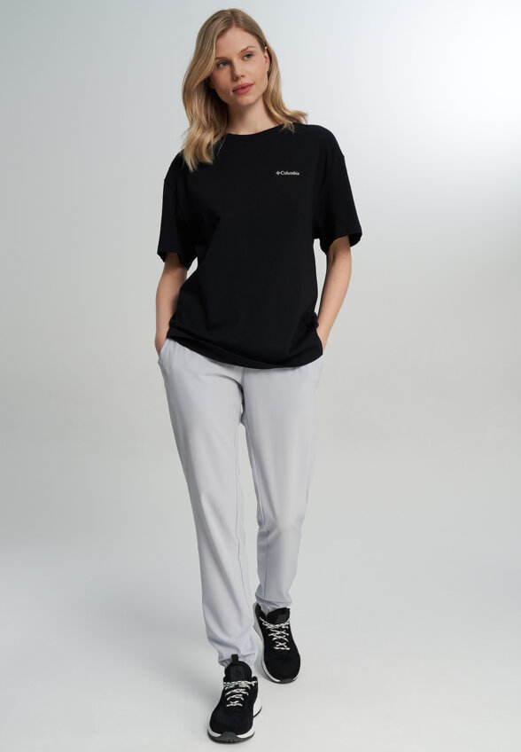 Футболка женская оверсайз Columbia Rolling Bend Graphic Oversized Tee, Черный