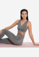 Топ бра спортивный Demix HighFlow Seamless Longline, Серый5  - превью