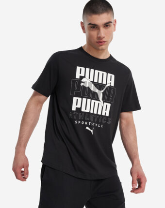 Футболка мужская PUMA Graphic, Черный женщинам