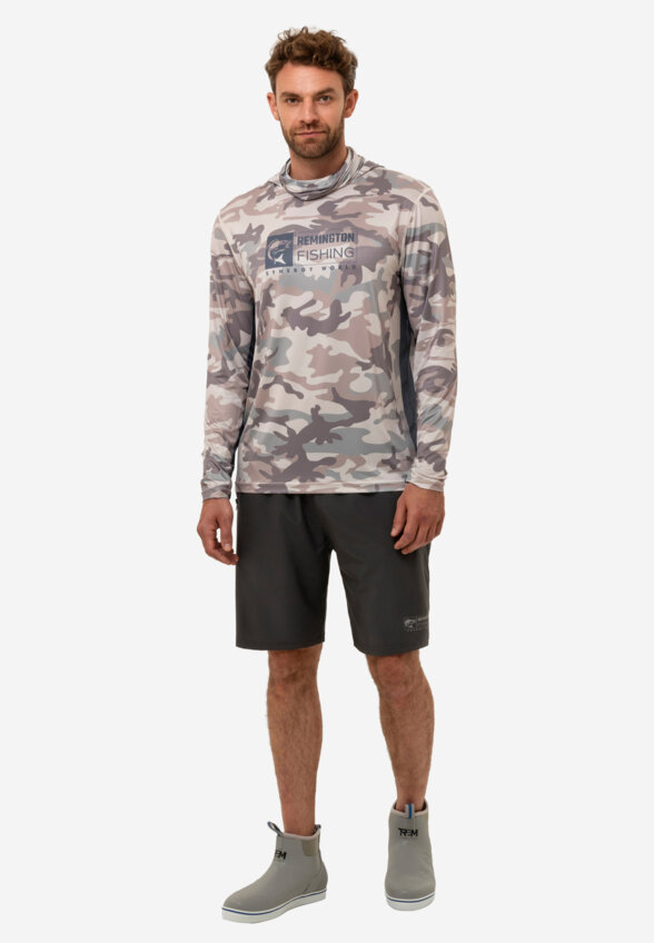 Лонгслив мужской Remington Fishing Sun And Mosquito Protection Style 4, Серый