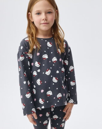 Лонгслив с принтом Hello Kitty для девочек детям