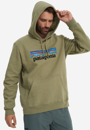 Худи мужское Patagonia Logo Uprisal, Зеленый