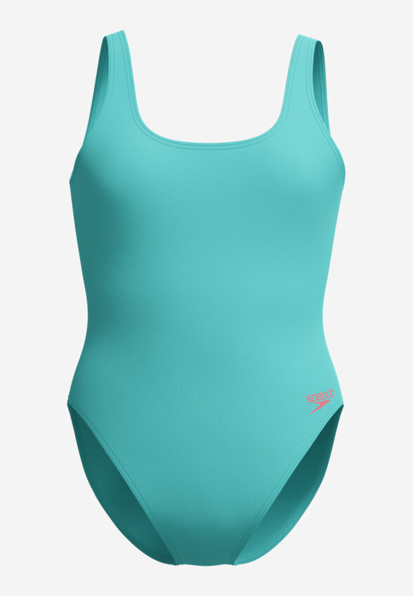 Купальник слитный женский Speedo Textd Belted Deep, Зеленый