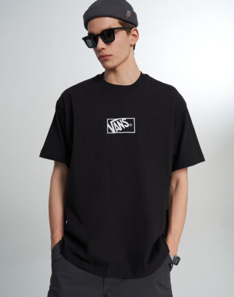 Футболка мужская Vans Blocked Box Loose SS, Черный женщинам