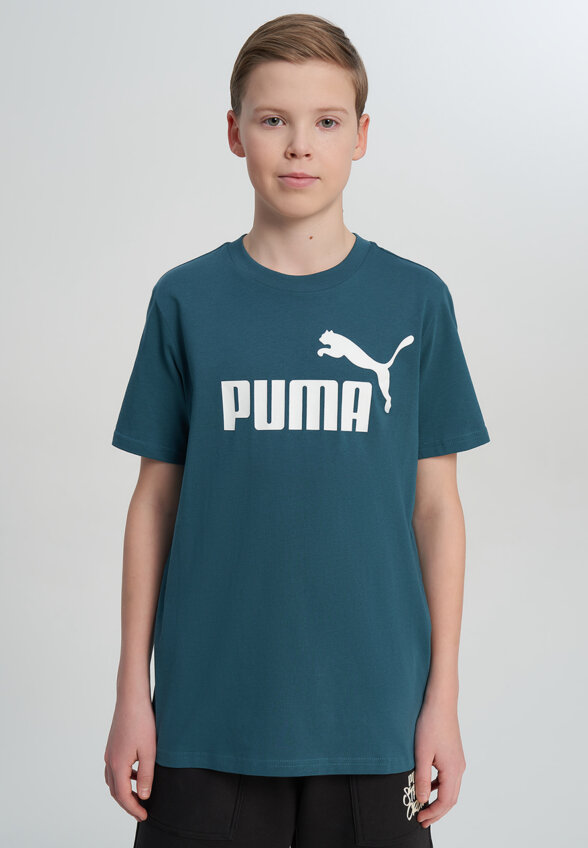 Футболка для мальчиков PUMA Ess No. 1 Logo, Зеленый